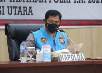 Polda Sulut Gelar Pengumuman Kelulusan Akhir Penerimaan Terpadu Bintara dan Tamtama Polri TA 2021