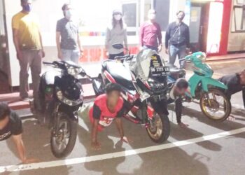 Lakukan Balap Liar di Ringroad, Empat Anak Muda Diamankan Timsus Waruga Polres Minut