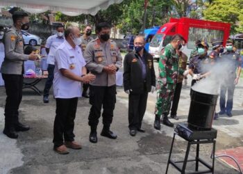 Kapolda Sulut Hadiri Pemusnahan Ganja 494,97 Gram di Kantor BNN Provinsi