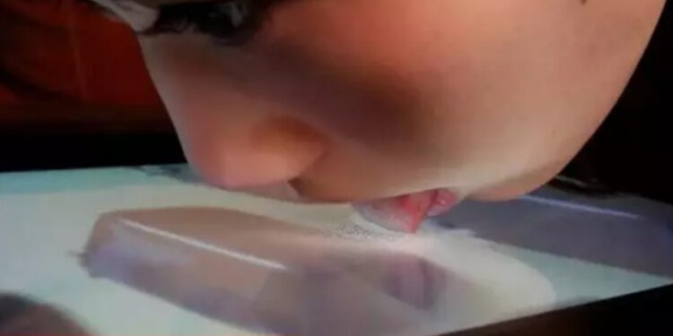 Dengan Menjilat Layar TV, Jepang Hadirkan Cara Baru Cicipi Makanan Jarak Jauh