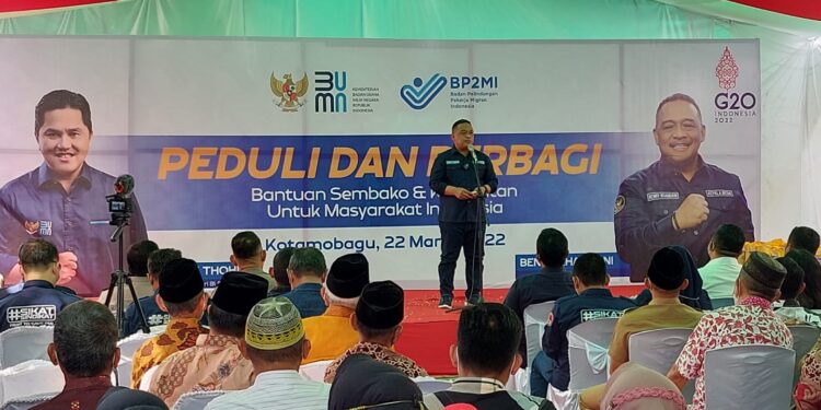 Gandeng BUMN dan Sejumlah UPT BP2MI, Brani Serahkan Paket Sembako Di Wilayah Ini
