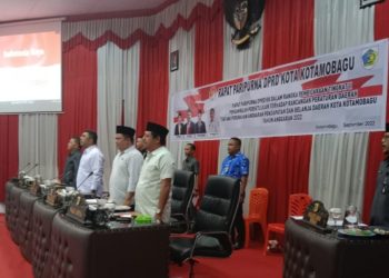 Dipimpin Ketua Mekal, DPRD Kotamobagu Paripurnakan Pengambilan Persetujuan Ranperda Perubahan APBD 2022