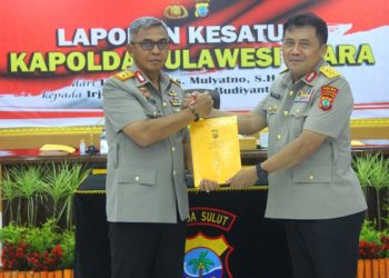 Usai Penyambutan Kapolda dan Serah Terima Pataka, Polda Sulut Gelar Laporan Kesatuan