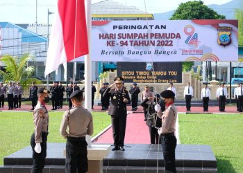 Peringati Hari Sumpah Pemuda ke-94 Tahun 2022, Kapolda Sulut Bacakan Sambutan Menpora