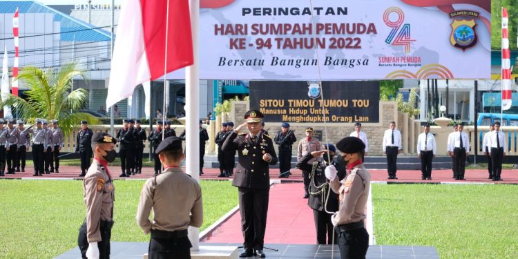 Peringati Hari Sumpah Pemuda ke-94 Tahun 2022, Kapolda Sulut Bacakan Sambutan Menpora