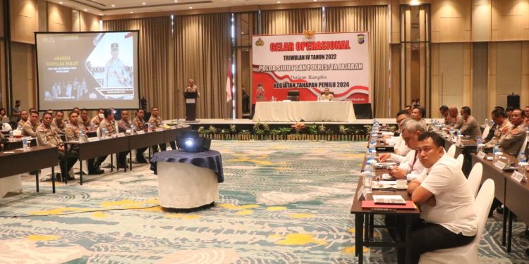 Kapolda Sulut Pimpin Gelar Operasional Triwulan IV Tahun 2022