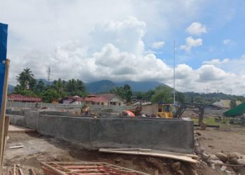 Capai 60an Persen, Dinas PUPR Kotamobagu Optimis Pekerjaan Alun-alun Lapangan Boki Hotinimbang Selesai Desember 2022