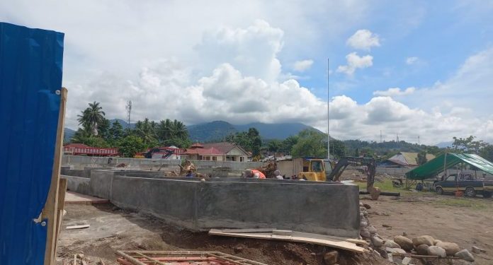 Capai 60an Persen, Dinas PUPR Kotamobagu Optimis Pekerjaan Alun-alun Lapangan Boki Hotinimbang Selesai Desember 2022