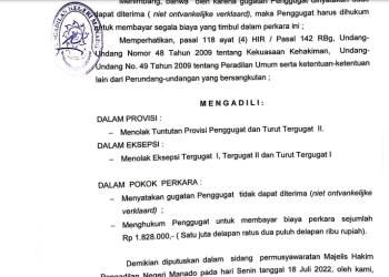 Gugatan Yance Cs Ditolak, PT ASG Polisikan Sehan Cs Atas Dugaan Pengrusakan di PLTA Mobuya