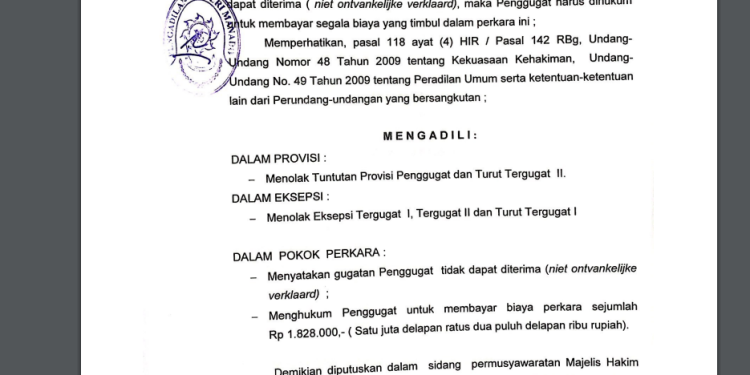 Gugatan Yance Cs Ditolak, PT ASG Polisikan Sehan Cs Atas Dugaan Pengrusakan di PLTA Mobuya
