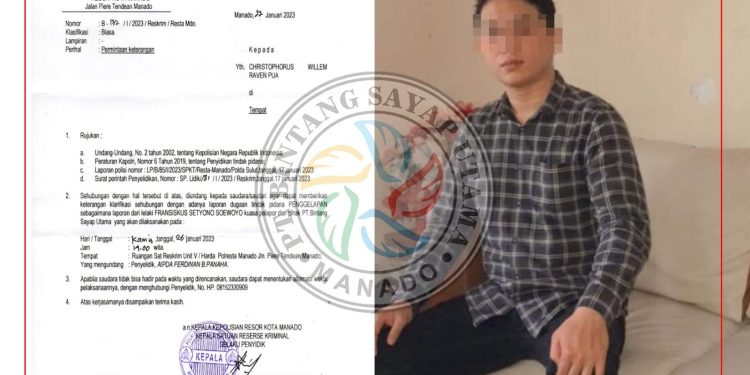 Diduga Lakukan Penggelapan Uang, PT BSU Manado Resmi Laporkan Rey