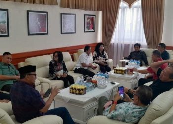 Koordinasi Ranperda, Sekwan Dampingi Ketua Meiddy Terima Sillahturahmi Deprov Sulut