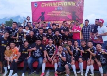 Ketua DPRD Kotamobagu Bakar Semangat Atlet Peserta Turnamen SepakBola Karang Taruna Cup