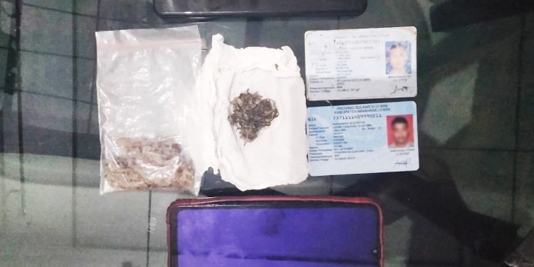 Temukan Paket Ganja Double, Polres Kotamobagu Amankan 2 ASN Basarnas
