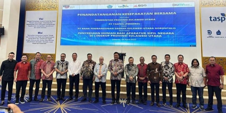 Bupati Bolsel Hadiri Penandatanganan Kesepakatan Penyediaan Hunian Bagi ASN