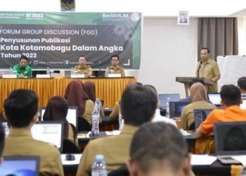 Buka FGD Penyusunan Publikasi Kotamobagu Dalam Angka 2023, Ini Kata Sekkot Sofyan