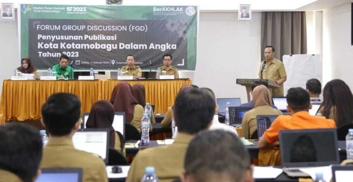 Buka FGD Penyusunan Publikasi Kotamobagu Dalam Angka 2023, Ini Kata Sekkot Sofyan