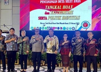 Hadiri Pencanangan Duta Sulut Aman, Walikota Komitmen Tangkal Hoax dan Extrimisme