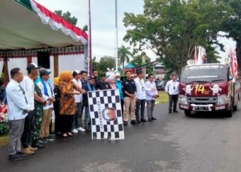 Sambut Kirab Pemilu di Kotamobagu, Ini Harapan Walikota Tatong Bara Sesuai Komitmen Bersama