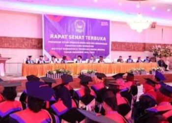 Hadiri Wisuda IKTGM Kotamobagu, Ini Harapan Wawali Nayodo