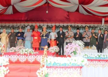 Pimpin Upacara HUT ke-16 Kotamobagu, Walikota Ucapkan Terimakasih Ke Gubernur dan Sosok Yang Melahirkan Kotamobagu