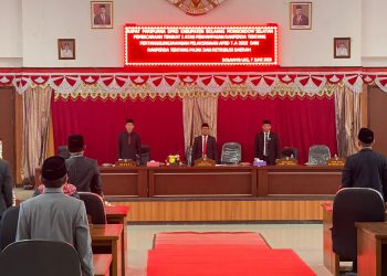 Rapat Kuorum, Ketua Arifin Pimpin Paripurna Pembicaraan Tingkat I Ranperda dan Ranperbup
