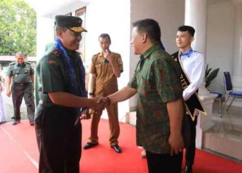 Pemkot Sambutan Hangat Kedatangan Rombongan Kunker Danrem 131 Santiago