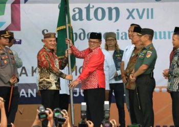 Di Lapangan Sinindian, Wawali Kotamobagu Buka FesbudJaton ke-27