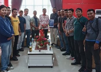 Terima Silaturahmi Wartawan, Bupati Iskandar Dukung Konfercab PWI Bolsel Tahun 2023