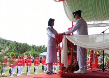Sukses Kibarkan Bendera Duplikat, Bupati Bolsel Sampaikan Harapan Di HUT Ke-78 RI
