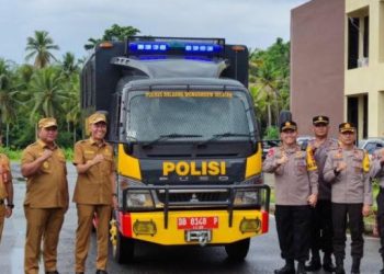 Maksimalkan Kinerja Kepolisian, Bupati dan Wabup Serahkan Hibah Ke Polres Bolsel