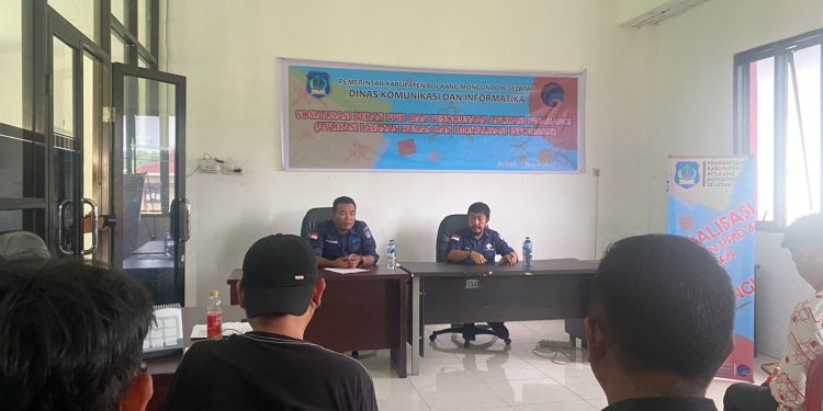 Diskominfo Bolsel Gelar Sosialisasi Peran PPID dan Penggunaan Aplikasi PINAHANGI