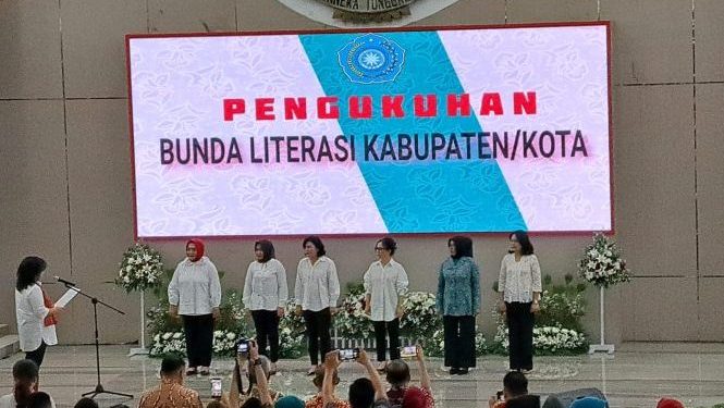 Dikukuhkan Sebagai Bunda Literasi Kotamobagu, Ketua TP-PKK Kotamobagu Sampaikan Syukur