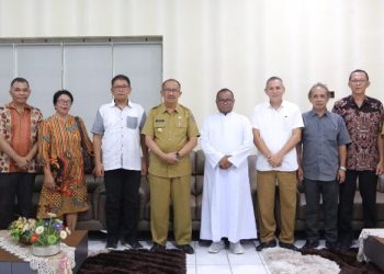 Ini Yang Di Bahas Pj Walikota Bersama Pastor Paroki Kristus Raja dan Pengurus DPP