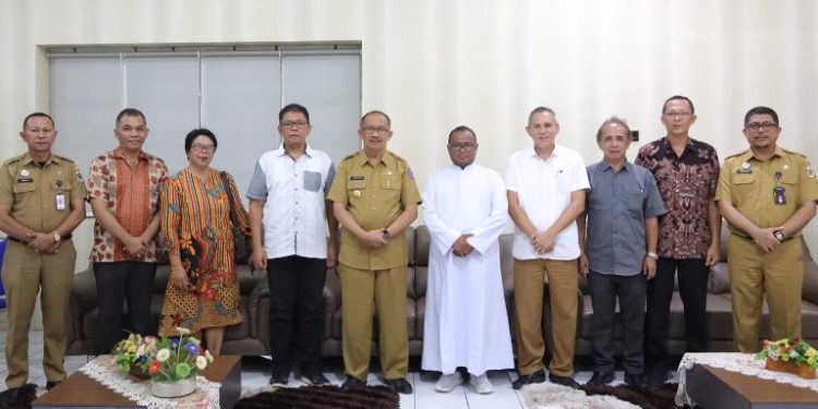 Ini Yang Di Bahas Pj Walikota Bersama Pastor Paroki Kristus Raja dan Pengurus DPP