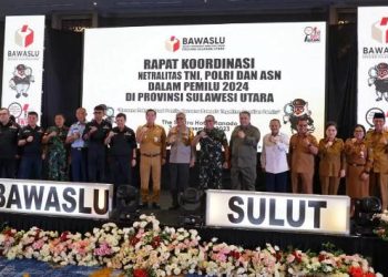 Hadapi Pemilu 2024, Bupati bolsel Hadiri Rakor Netralitas TNI, Polri da ASN