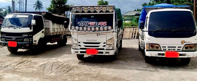 Sempat Ditahan, Polres Bolsel Diduga Lepas 3 Truck Penyelundup Batu Hitam Illegal
