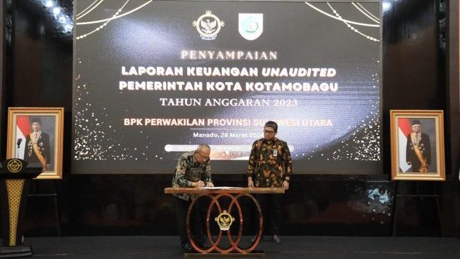 Berharap WTP Lagi, Pj Walikota Serahkan LKPD 2023 ke BPK RI
