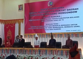 Peringati HUT Ke-70, Pj Bupati dan DPRD Bolmong Gelar Paripurna Istimewa