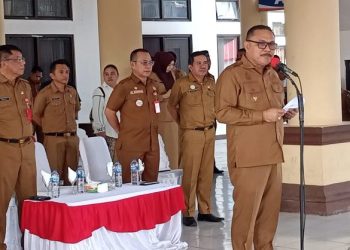 Pimpin Apel Kerja Perdana Pasca Lebaran, Ini Kata Pj Bupati Bolmong