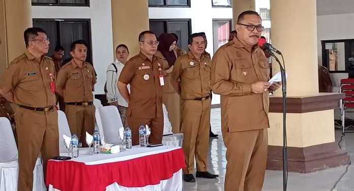 Pimpin Apel Kerja Perdana Pasca Lebaran, Ini Kata Pj Bupati Bolmong
