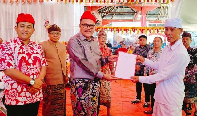 Bersama Forkopimda, Bupati Limi Sampaikan Hal Ini Di Perayaan Dharma Santi Werdhi Agung