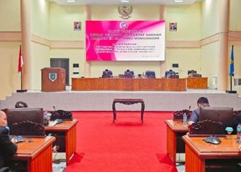 Gelar Rapat Paripurna LKPJ Bupati, Ini Yang Disampaikan Ketua DPRD Bolmong