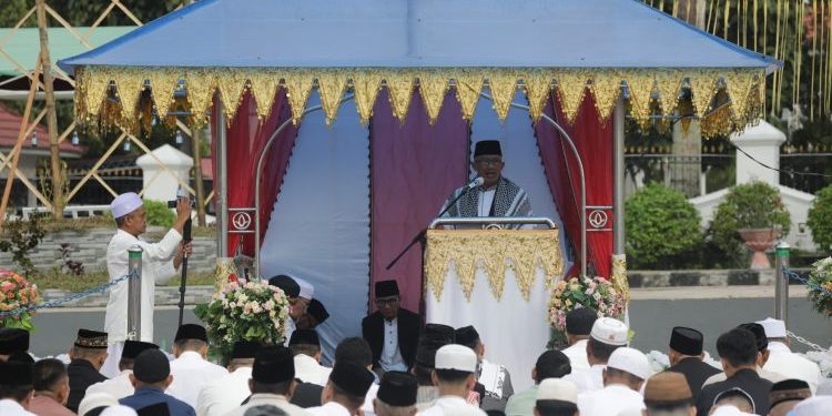 Jadi Khotib Ied Idul Fitri, Asripan Nani Sampaikan Pesan Perdamaian