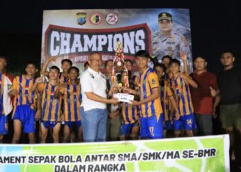 Resmi Ditutup, Ini Harapan Asripan Pada Turnamen Sepak Bola Kapolres Cup
