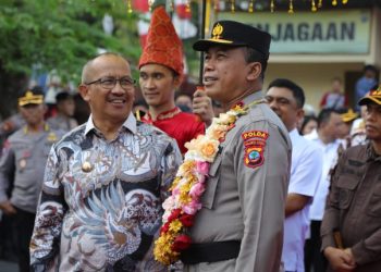 Bersama Forkopimda Pj Walikota Sambut Kunker Kapolda Sulut