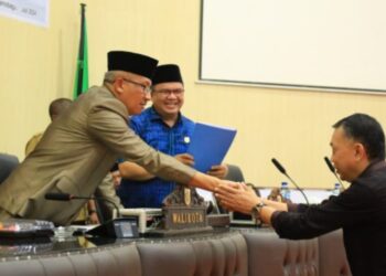 Ikuti Paripurna Bersama DPRD, Pj Walikota Sampaikan Ranperda Pertanggungjawaban APBD 2023