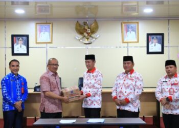 Bersama Forkopimda, Asripan Nani Hadiri Pisah Sambut Kapolres Kotamobagu