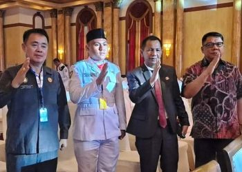 Siap Gelar Upacara HUT RI, Pj Bupati Bolmong Jemput Duplikat Bendera Pusaka