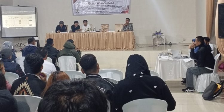 Gilir PPK, KPUD Boltim Gelar Pleno DPS HP Tingkat Kabupaten